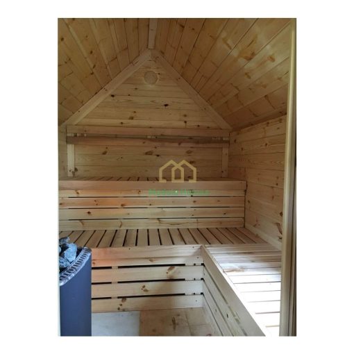 9,2 m² Cabane grill avec sauna dans une extension de 2,5 m
