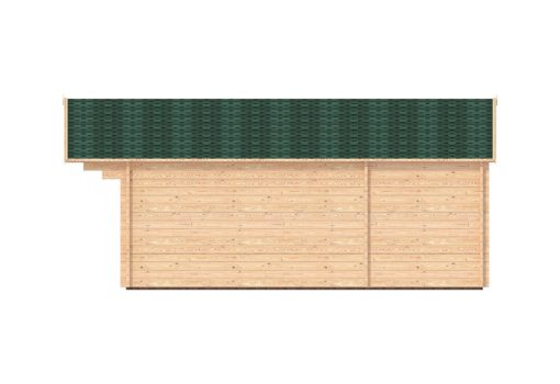 Maison de jardin LINUS 6m x 6m + WC, 44mm