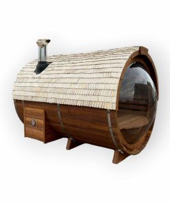 Tonneau de sauna Bois thermique avec fenêtre à bulles (3 m/2.2m)