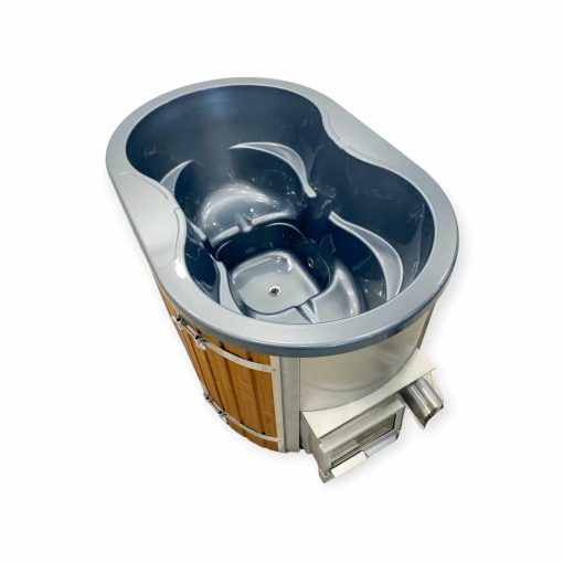 Bain nordique Ovale en acrylique avec le poêle intégré